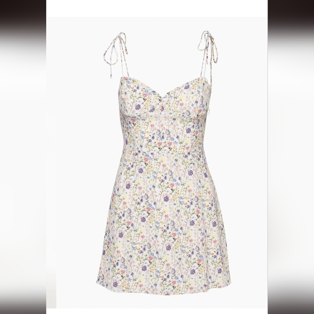 Wilfred Fable Dress in Birch/Wheat Print